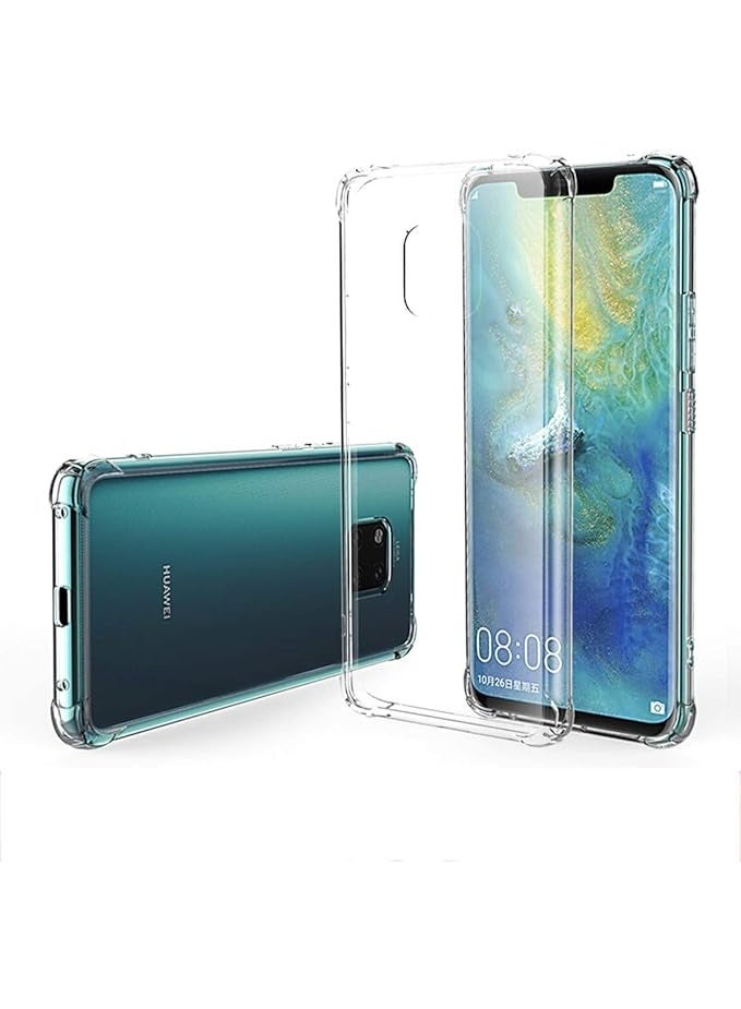 Case for Huawei Mate 20 Pro Cover Back Air Cushion Soft Silicone Shockproof Anti-Scratch Protective Bumper Shell Corner for Huawei Mate 20 Pro Clear - Image 1